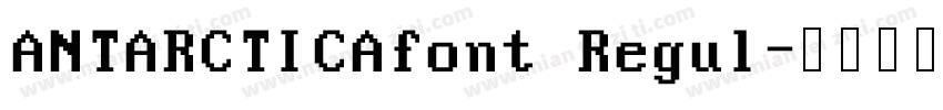 ANTARCTICAfont Regul字体转换